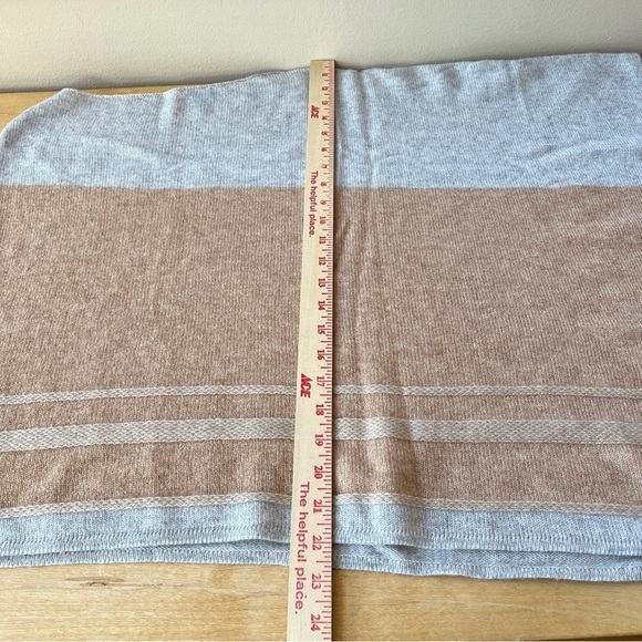 J MCLAUGHLIN BRIDGET PONCHO CASHMERE TEXTURED STRIPE MODERN CHIC ELEGANT… - Picture 9 of 11